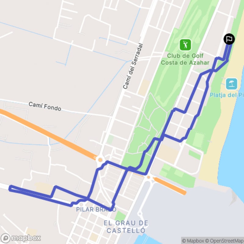 Randonnée urbaine à Castelló de la Plana depuis el Grau de Castelló - Grao de Castellón