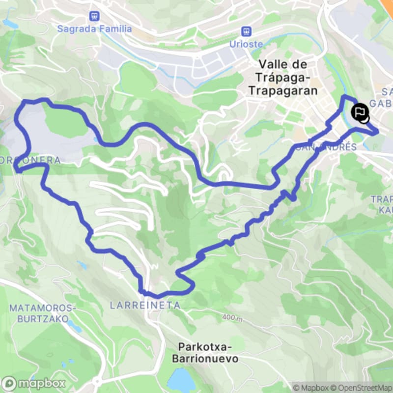 Randonnée à Valle de Trápaga-Trapagaran depuis San Gabriel - Trapagaran
