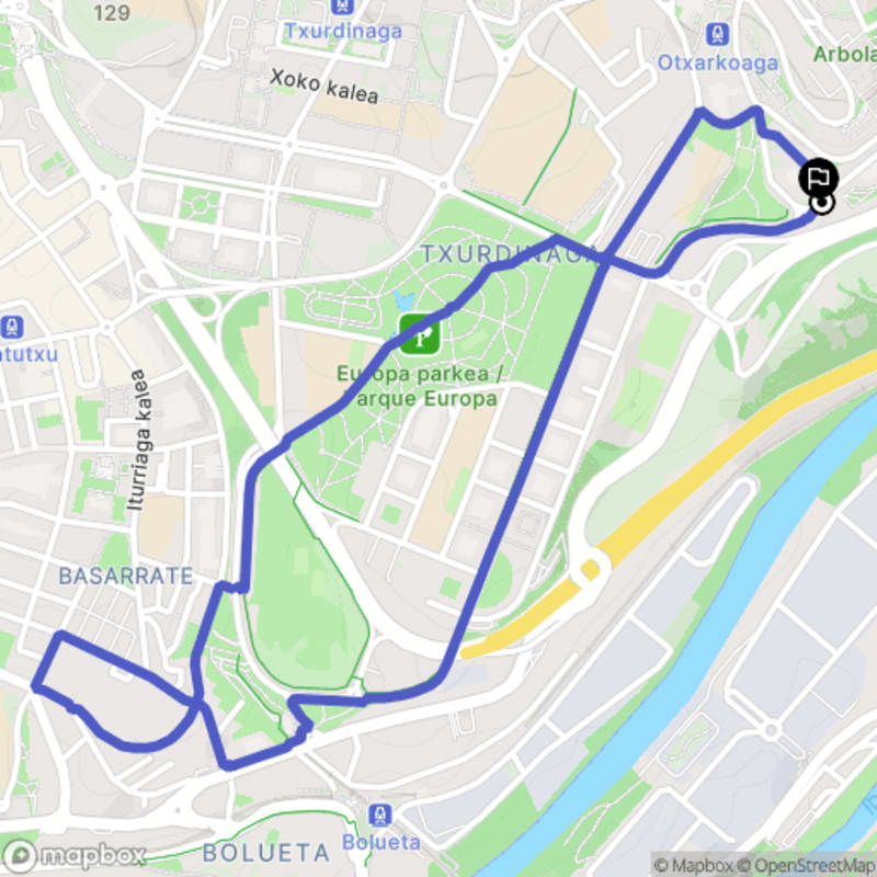 Randonnée à Bilbao depuis Otxarkoaga-Txurdinaga, La Fraternidad - Bilbao