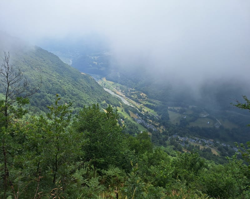 Montée col de Pam - Chèze
