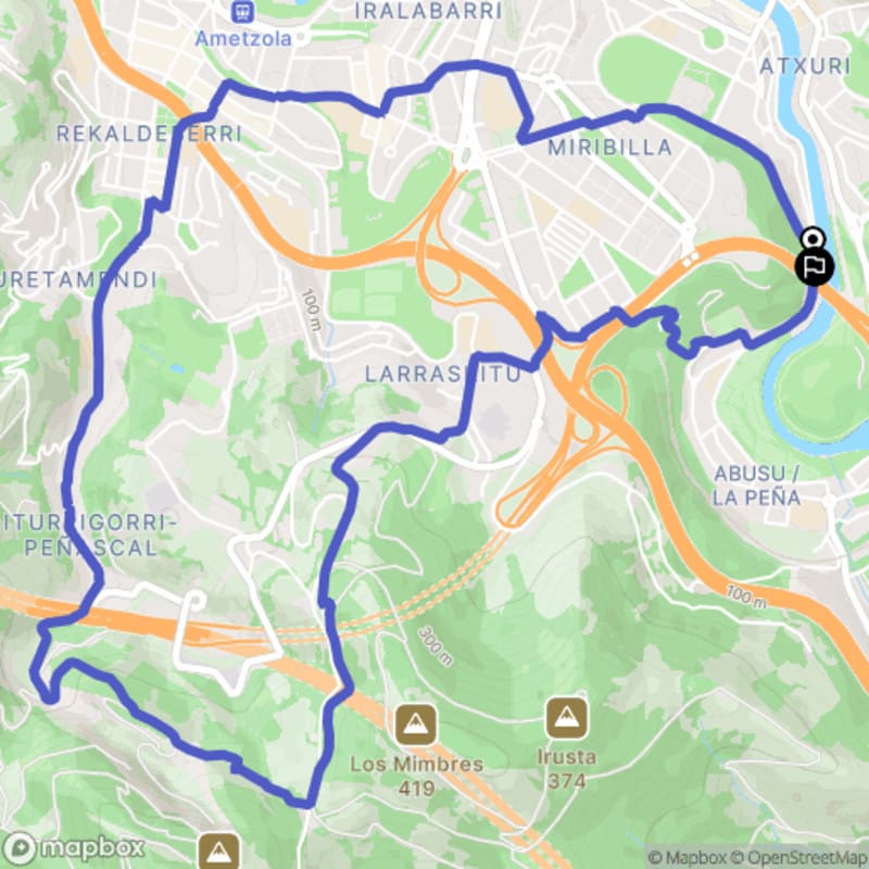 Randonnée à Bilbao au départ d'Ibaiondo, Zamakola kalea / Calle Zamácola - Bilbao