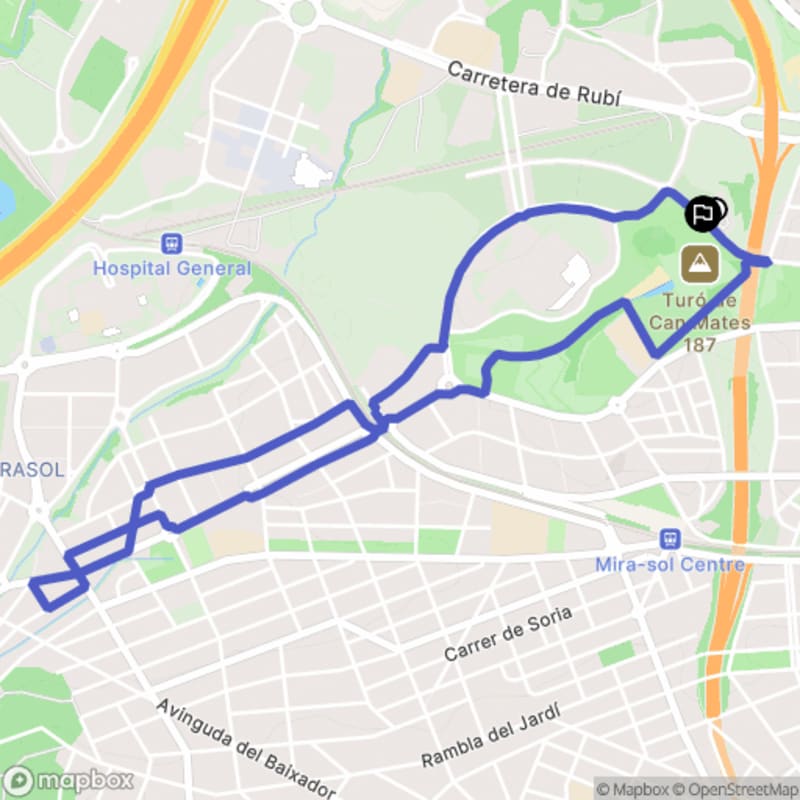 Randonnée nature au départ de Eix del Llobregat à Sant Cugat del Vallès - Sant Cugat del Vallès