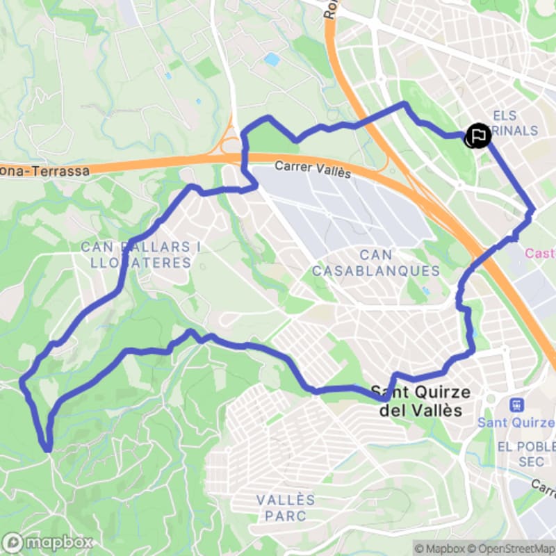 Randonnée nature au départ du Carrer del Poble Bubi à Sabadell, Catalunya - Sabadell