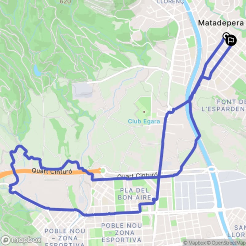 Randonnée au départ de Plaça del Casal, Matadepera, Catalunya - Matadepera