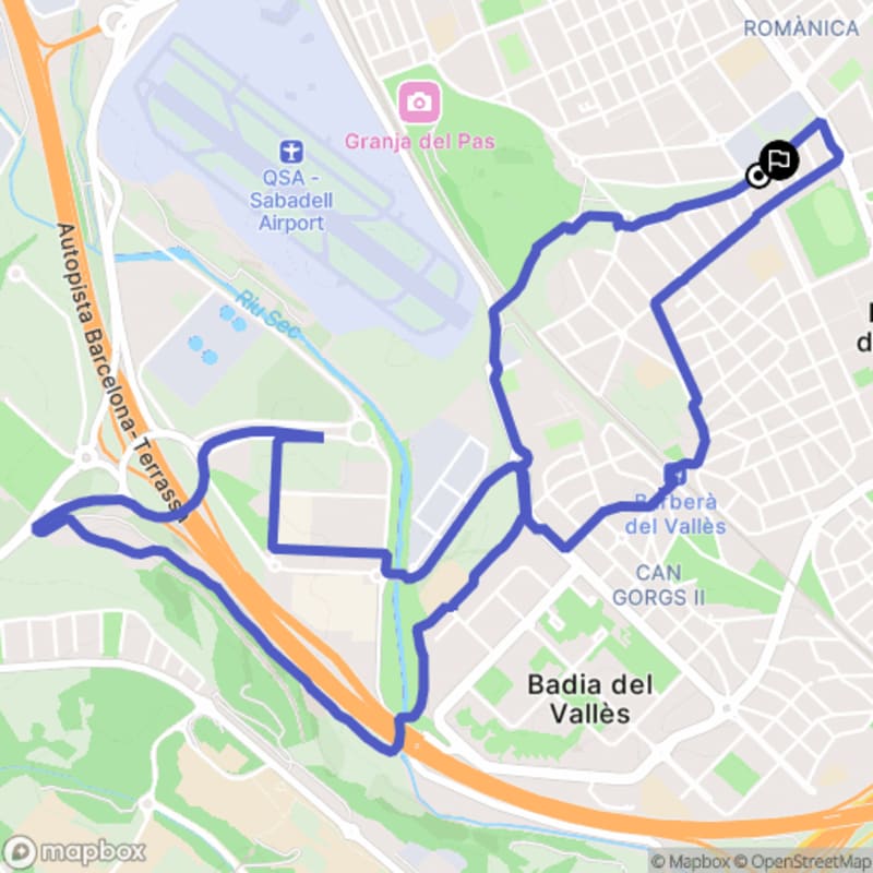 Randonnée à Barberà del Vallès au départ de la Romànica - Barberà del Vallès