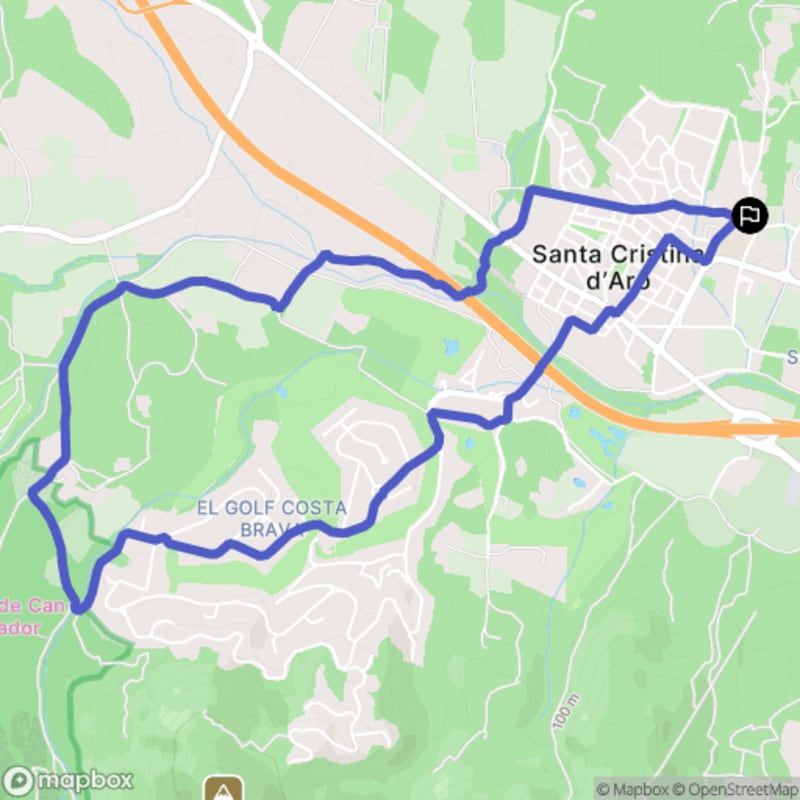 Randonnée à Santa Cristina d'Aro au départ de l'Església - Santa Cristina d'Aro