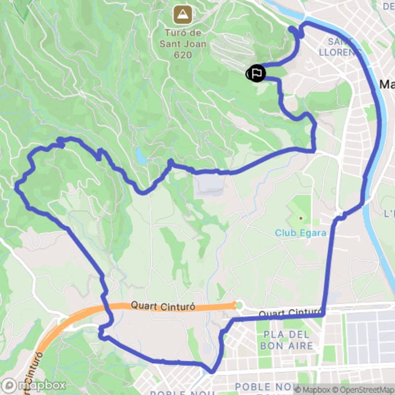 Randonnée à Terrassa au départ de Font de l'Oliva : Parcours Naturel - Matadepera