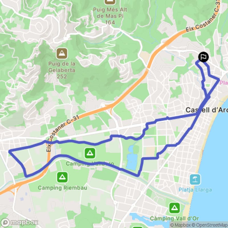 Randonnée à Castell d'Aro : Parcours pédestre au départ de Platja d'Aro - Platja d'Aro