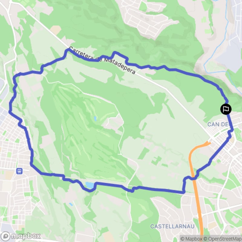 Randonnée à Sabadell au départ de Carrer de la Prada, Catalunya - Sabadell