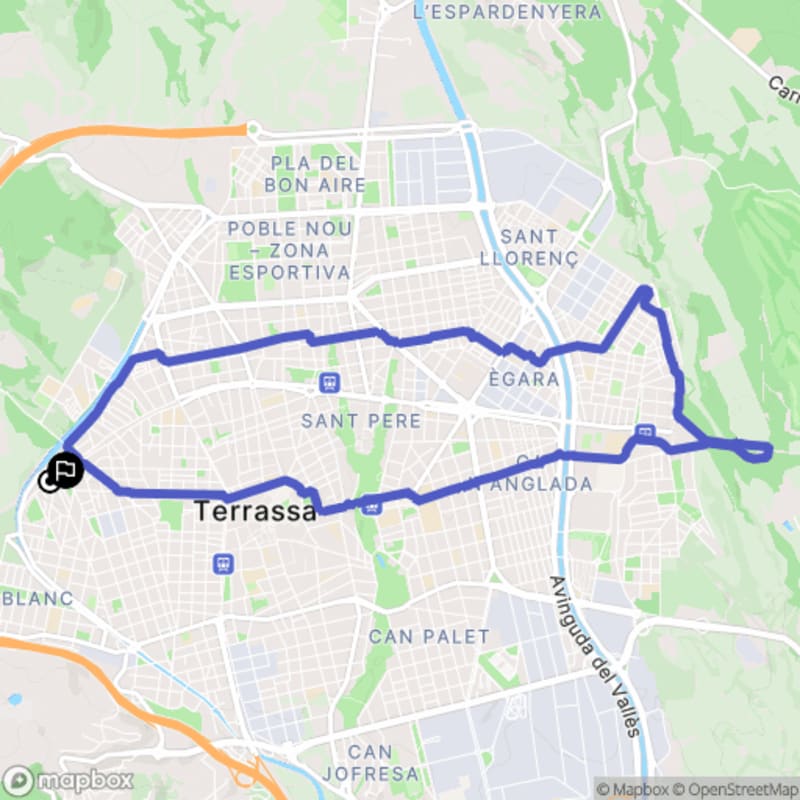 Randonnée à Terrassa au départ de FFCC Barcelona - Lleida per Manresa - Terrassa