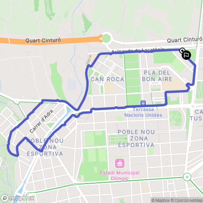 Randonnée à Terrassa depuis l'Avinguda de Lacetània - Terrassa