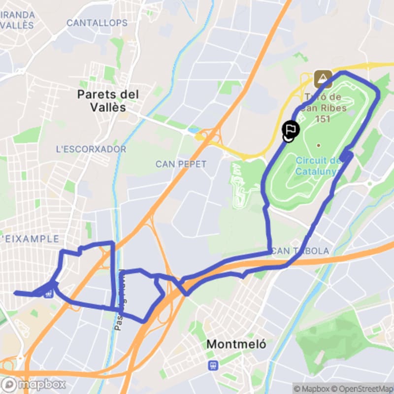 Randonnée au départ de H1 à Parets del Vallès, Catalogne - Montmeló