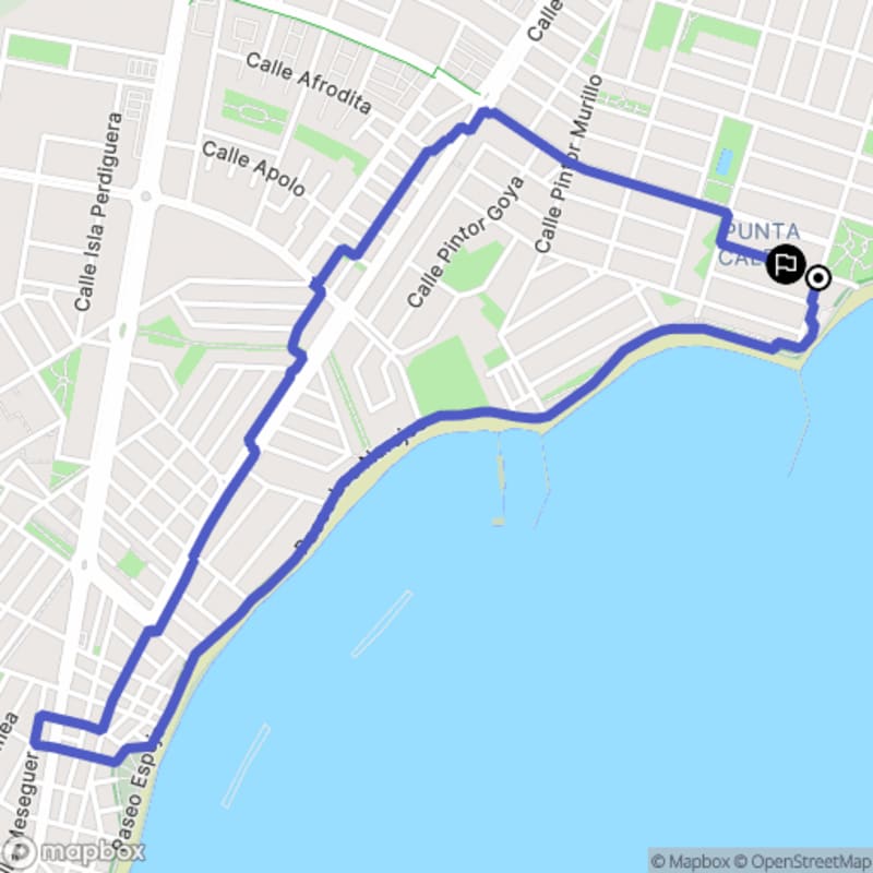Randonnée à Los Alcázares : Parcours au départ de Calle Pintor Vitorio Nicolás - Los Alcázares