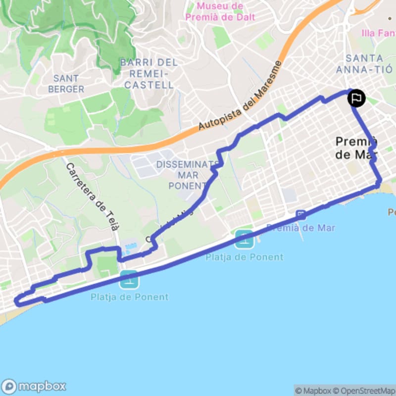 Randonnée à Premià de Mar au départ du Supermercado Dia, Catalunya - Premià de Mar