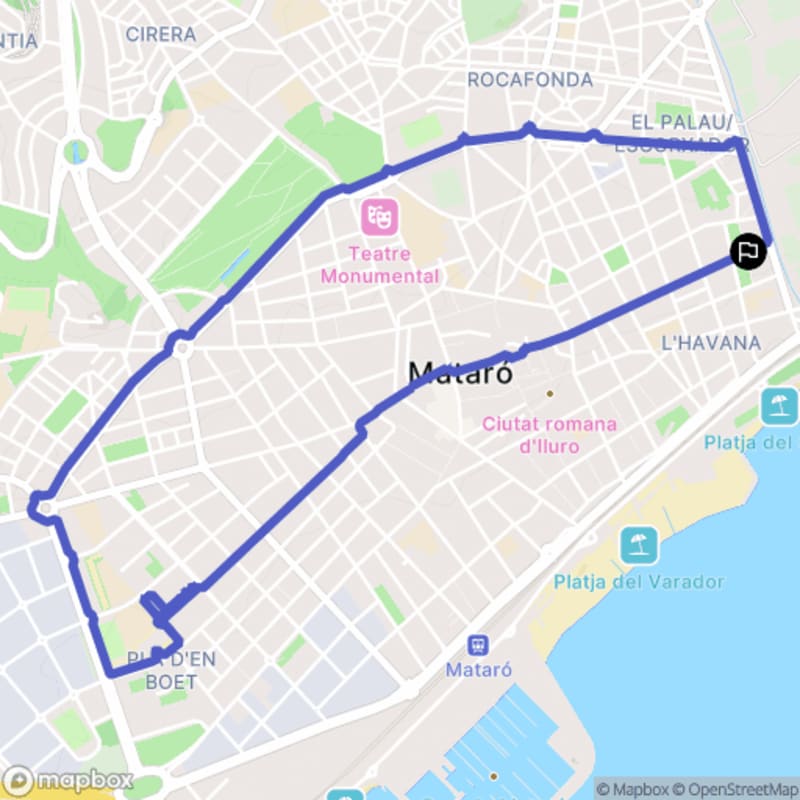 Randonnée à Mataró : Découverte au départ de Carrer d'Antoni Riera i Mora - Mataró