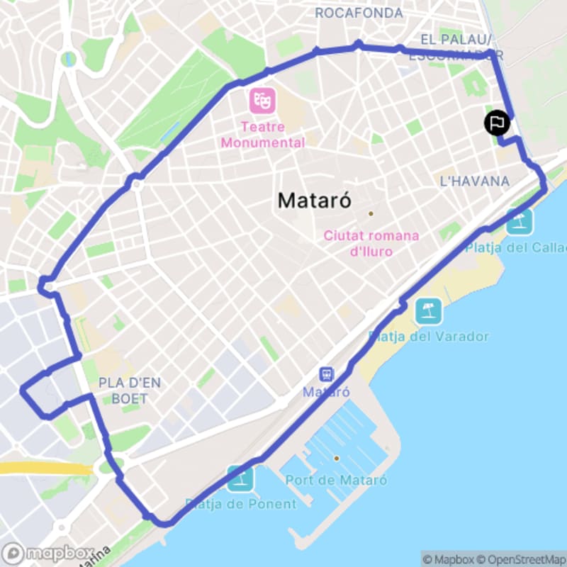 Randonnée à Mataró: Exploration des sentiers de Catalunya au départ de Carrer d'Antoni Riera i Mora - Mataró