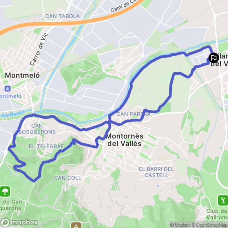 Randonnée au départ de carrer de Vallserena à Vilanova del Vallès - Vilanova del Vallès