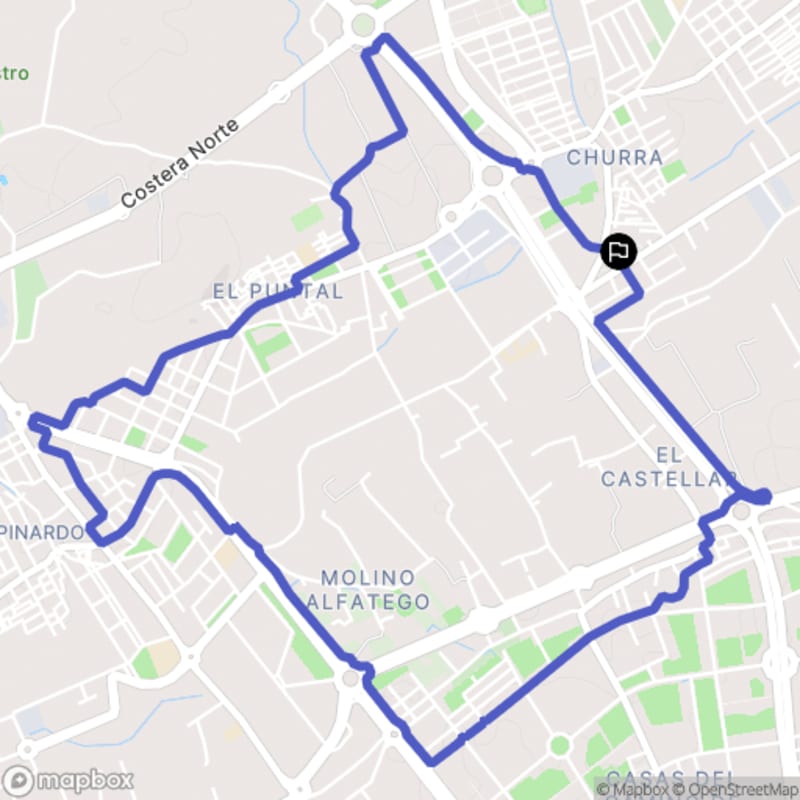 Randonnée à Murcia, au départ de Churra - Churra