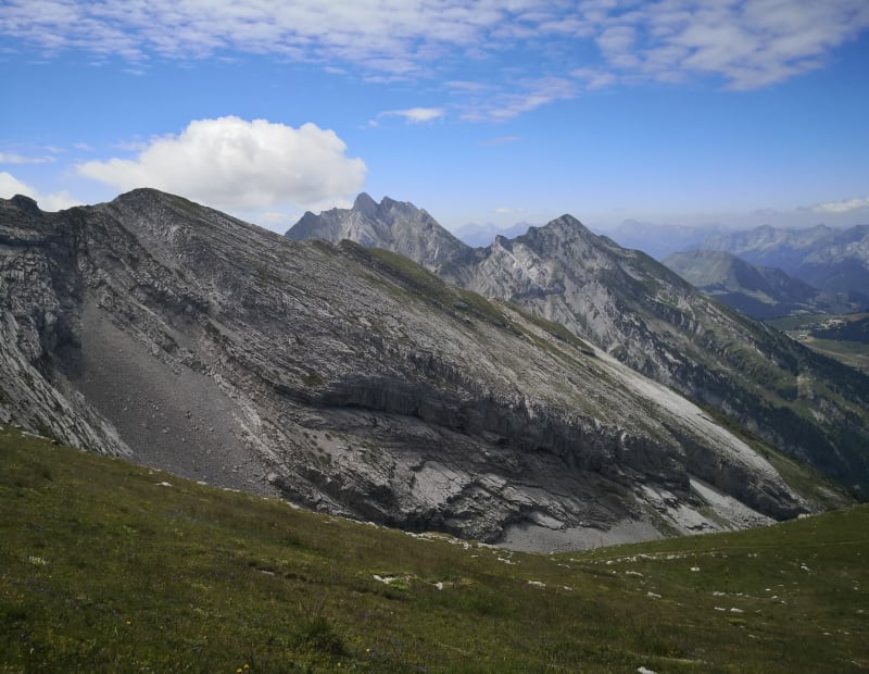 Aiguille des calvaires et combe de Borderan - La Clusaz