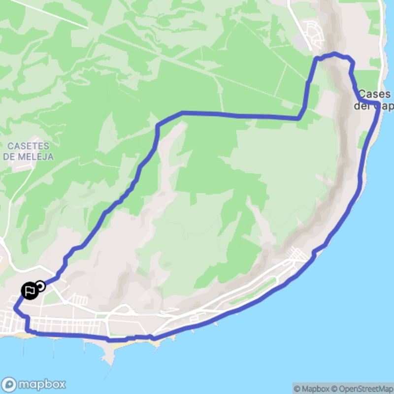 Randonnée à Santa Pola : Itinéraire varié au départ de Calle del Mar - Santa Pola
