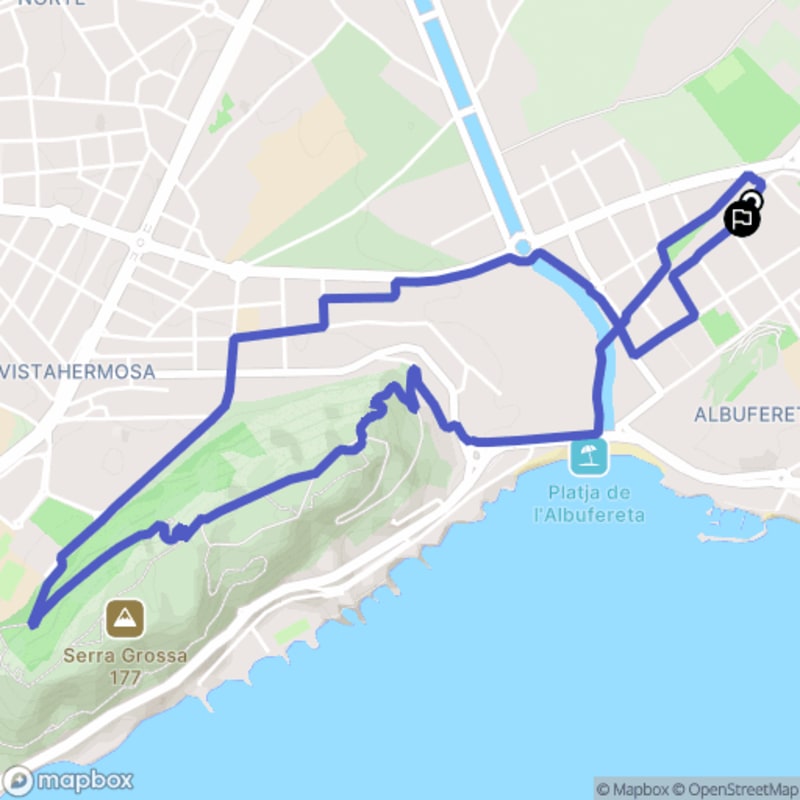 Randonnée au départ de Torre Santiago à Alacant / Alicante - Alacant
