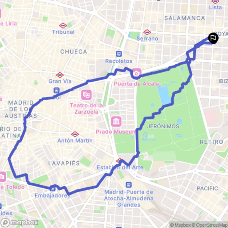 Randonnée à Madrid au départ de Salamanca: Itinéraire pédestre - Madrid