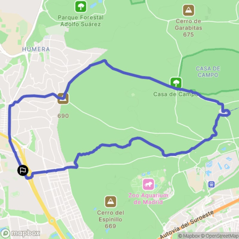 Randonnée nature au départ de Los Ángeles à Pozuelo de Alarcón - Arroyo Meaques