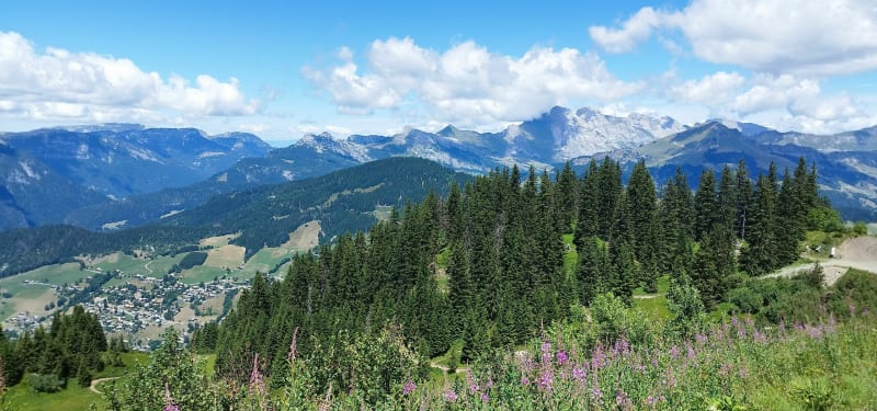 Sentier du col du loup vers le col des crêtes des Merles - La Clusaz