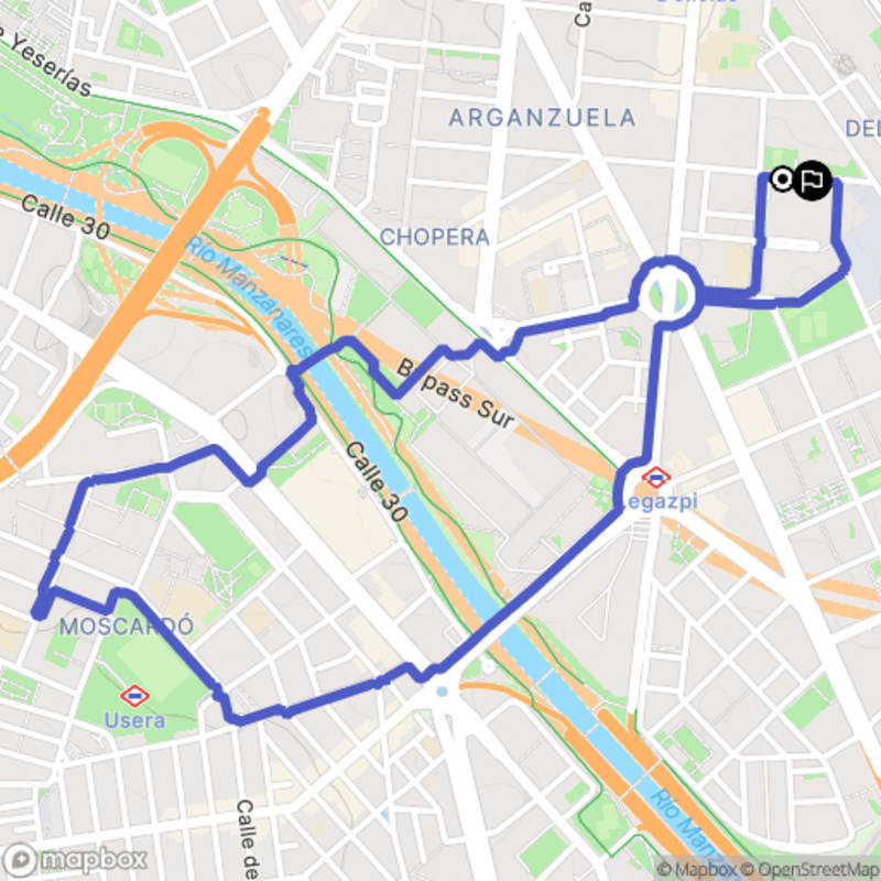 Randonnée à Madrid : Parcours pédestre au départ d'Arganzuela - Madrid