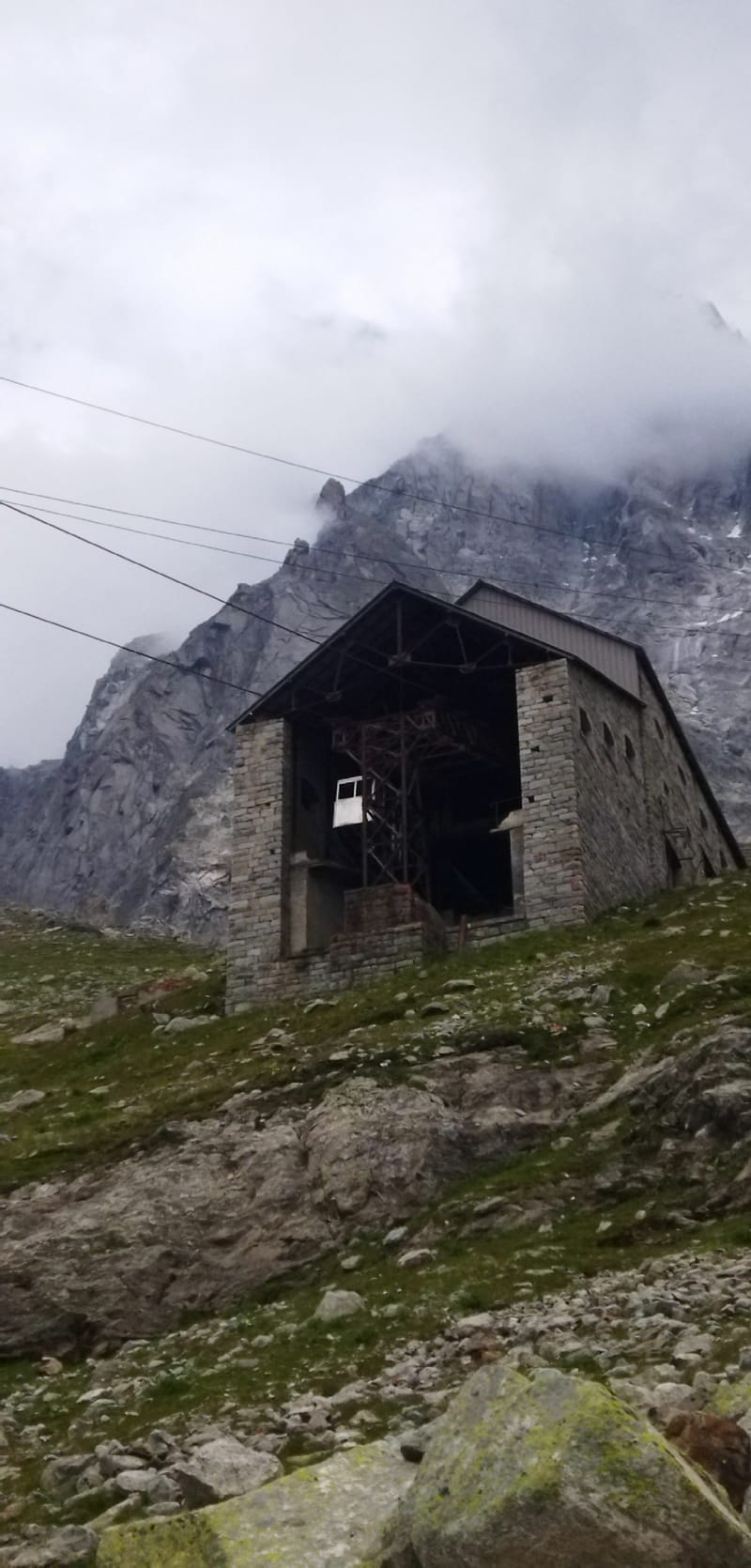 Ancien tracé de l'aiguille du Midi - Chamonix-Mont-Blanc