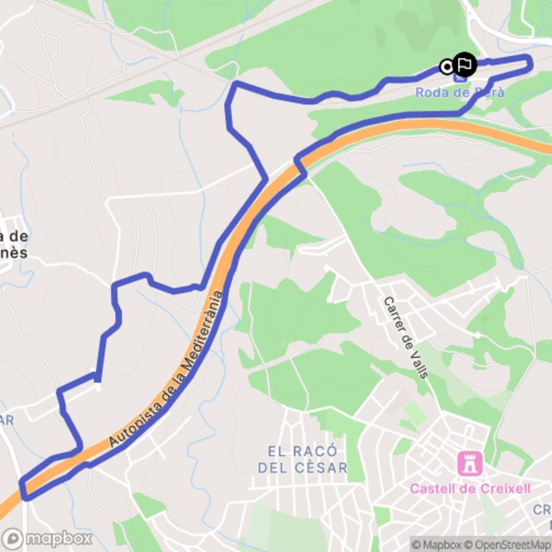 Randonnée à Creixell au départ d'el Racó del Cèsar, Roda de Berà, Catalunya - Roda de Berà
