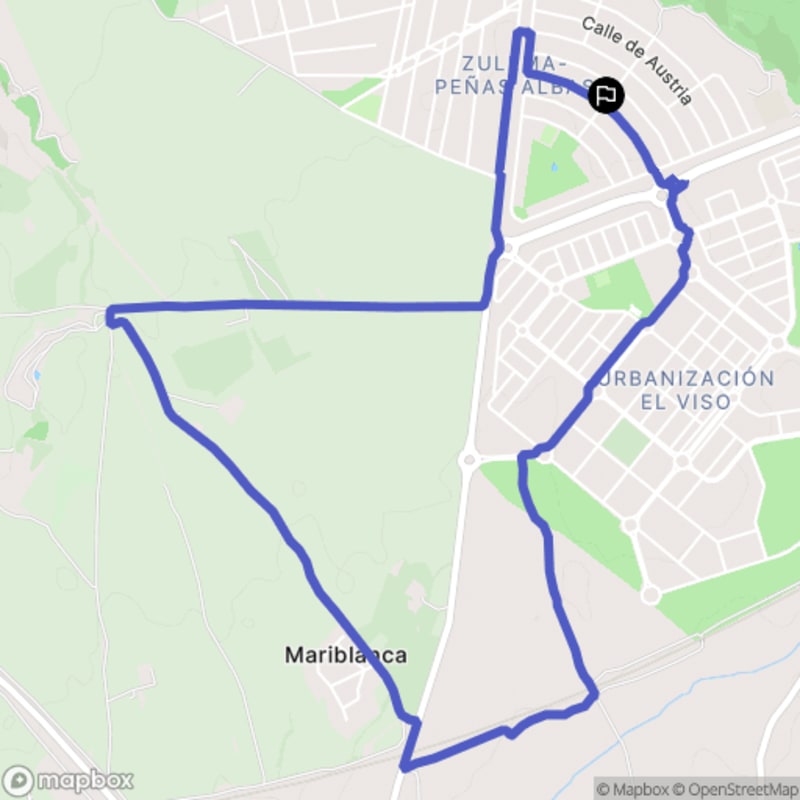 Randonnée à Villalbilla au départ de Zulema-Peñas Albas, Urbanización Peñas Albas - Villalbilla