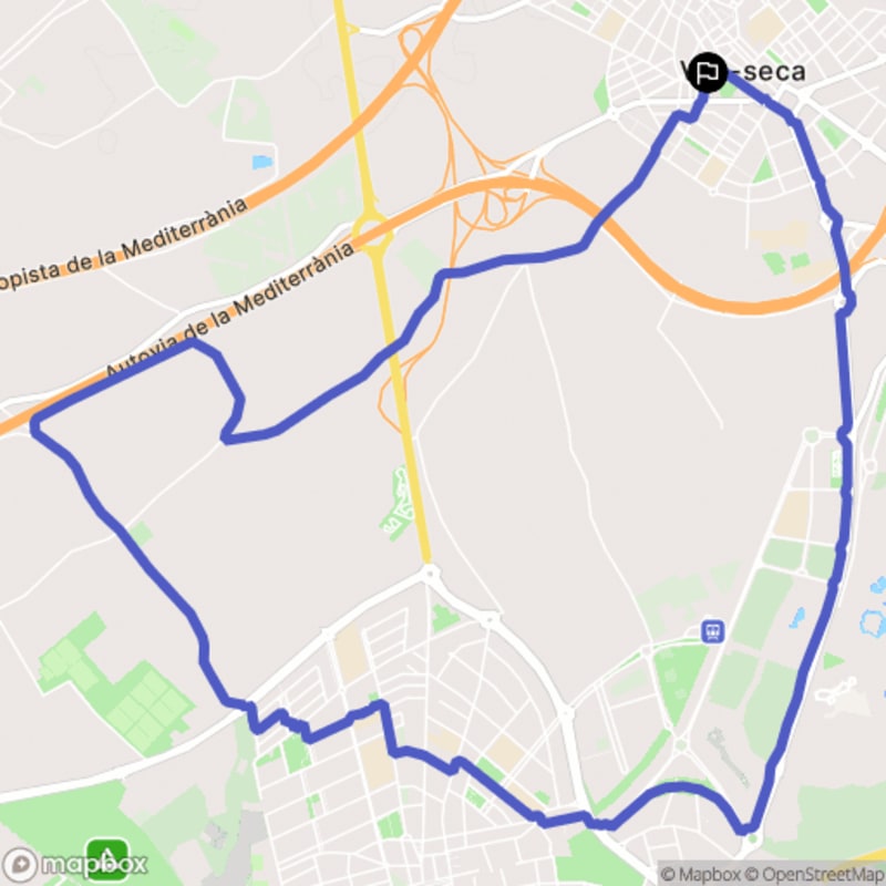 Randonnée à Vila-seca depuis Carrer de Joan Maragall - Vila-seca