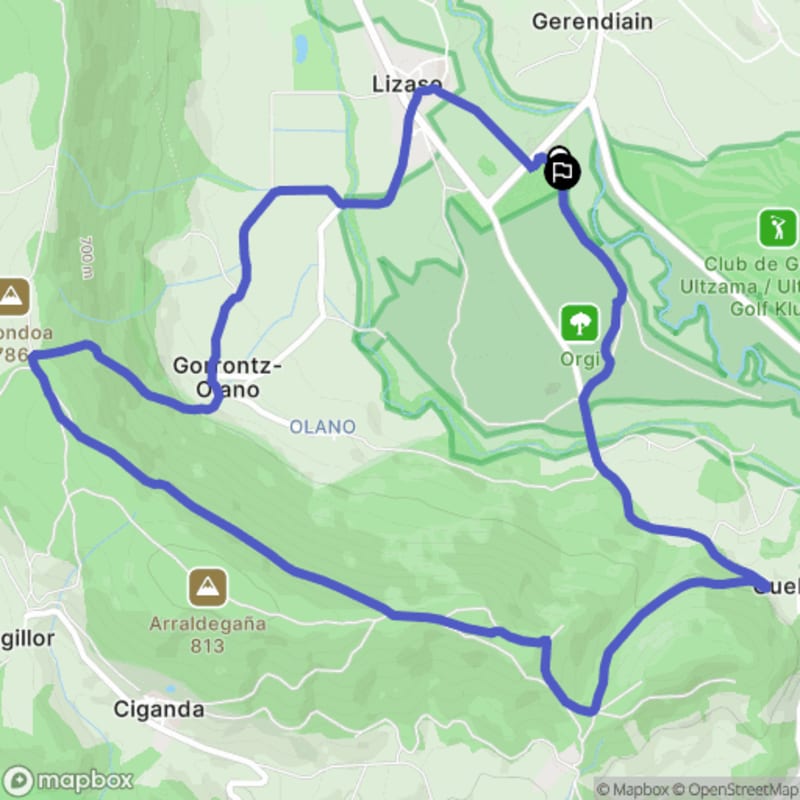 Randonnée à Ultzama au départ de Lizaso, Bosque de Orgi - Lizaso