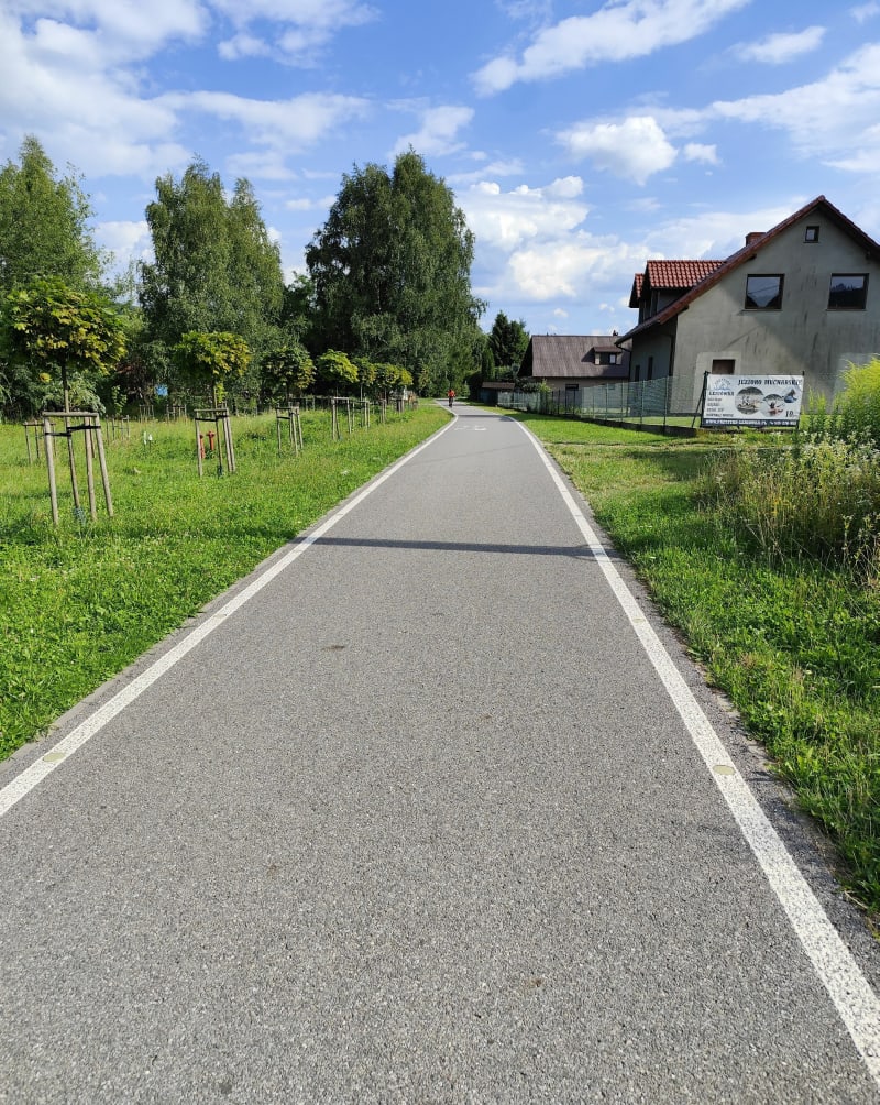 Velo Skawa spod stadionu do zapory - Wadowice