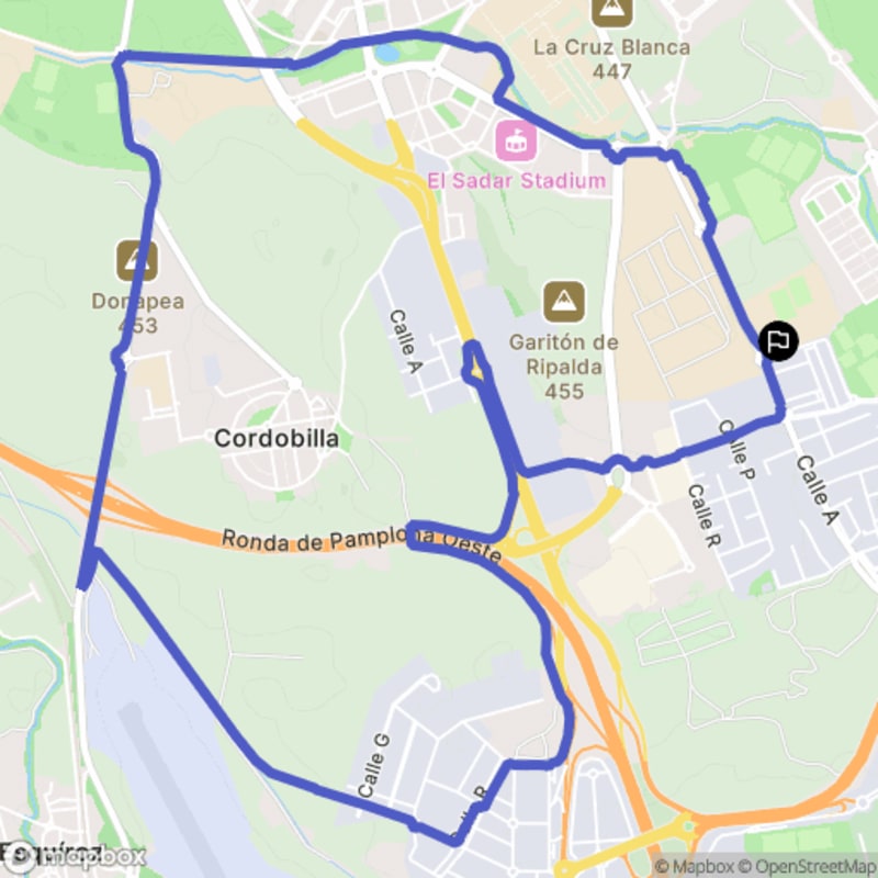 Randonnée à Pamplona/Iruña au départ de Milagrosa-Arrosadia - Pamplona