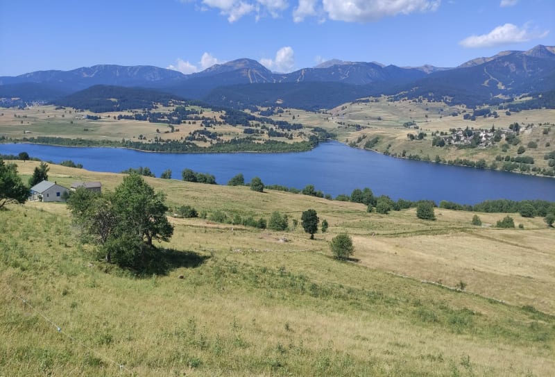 Tour du lac de Puyvalador avec monté à Odeillo de Réal - Fontrabiouse