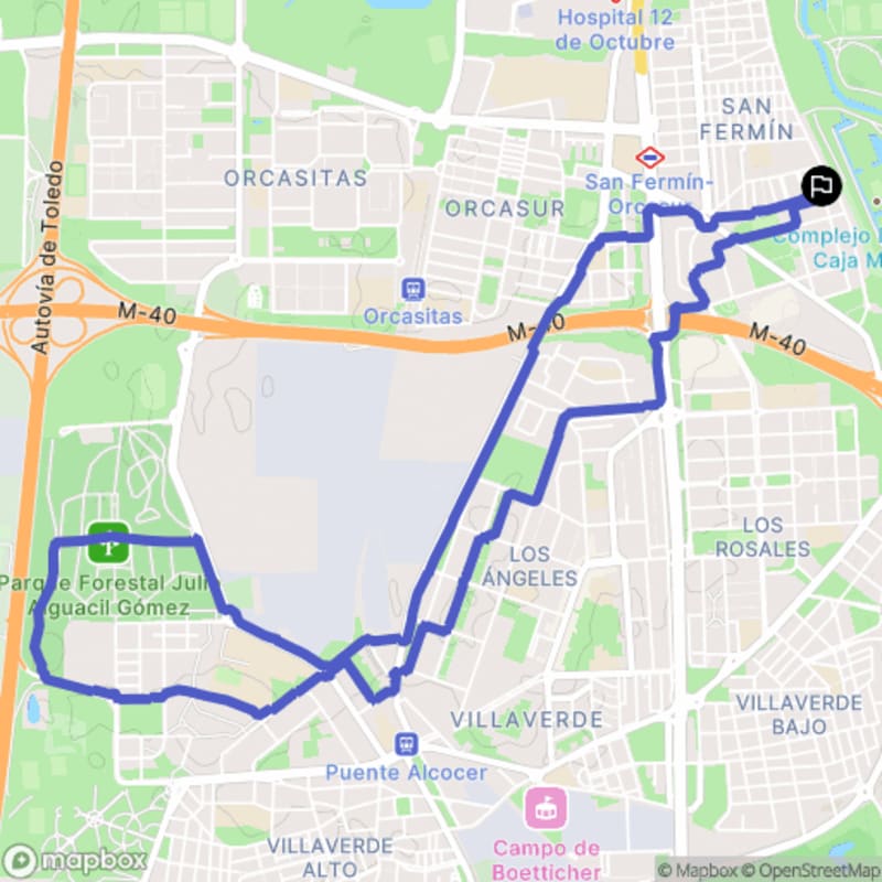 Randonnée à Madrid : Itinéraire Pédestre au Départ d'Usera - Madrid