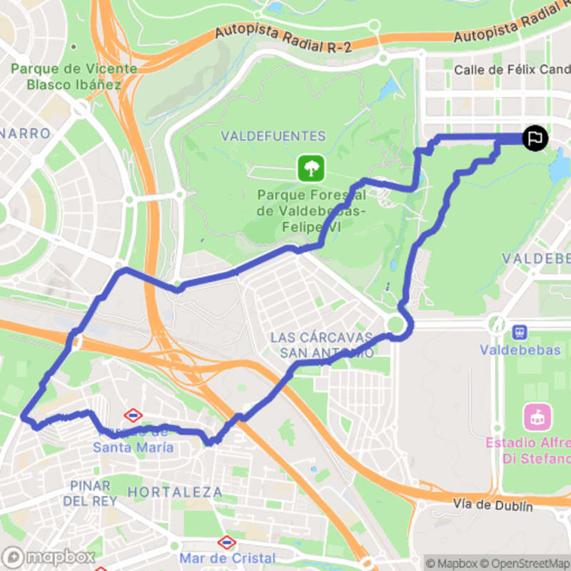 Randonnée urbaine à Madrid au départ d'Hortaleza, Calle de Josefina Aldecoa - Madrid