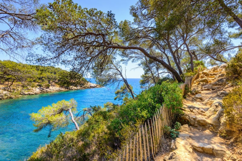 Le sentier du littoral de Bandol.