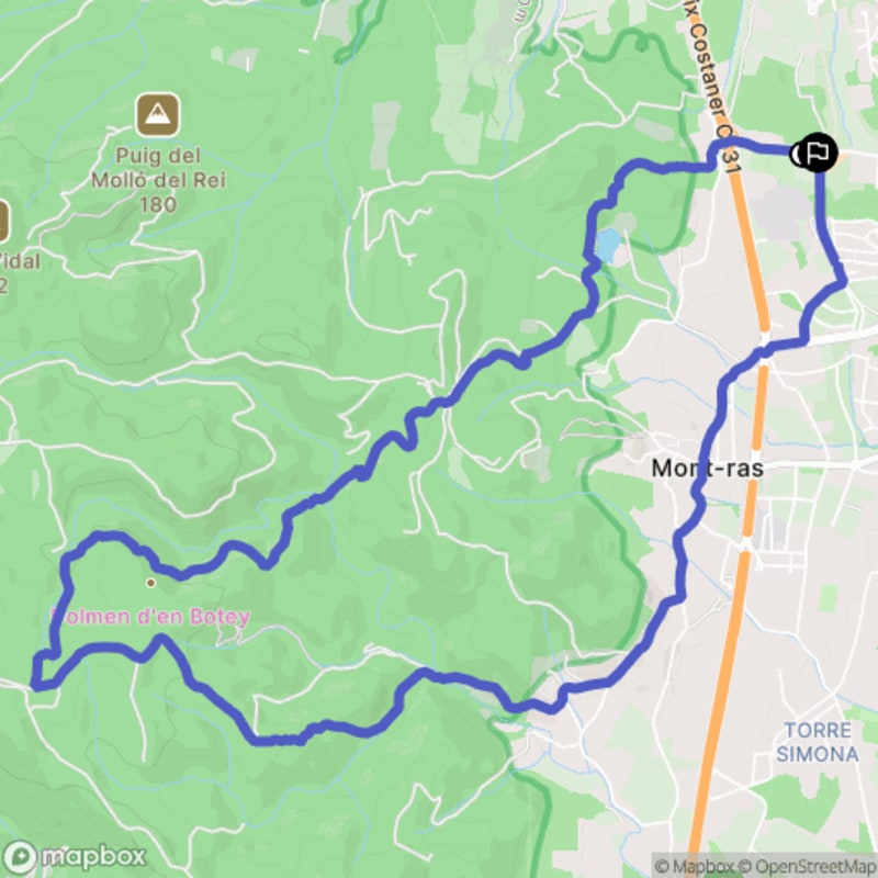 Randonnée à Palafrugell : Parcours pédestre au départ du cimetière - Mont-ras