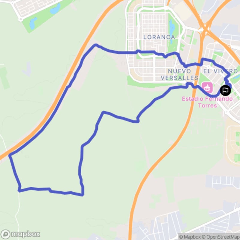 Randonnée à Fuenlabrada au départ d'El Vivero, Mercadona : Parcours pédestre - Fuenlabrada