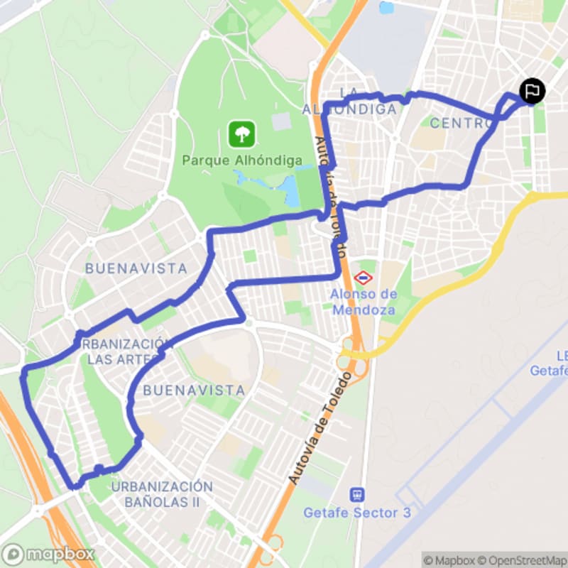 Randonnée à Getafe au départ du Centro, Comunidad de Madrid - Getafe