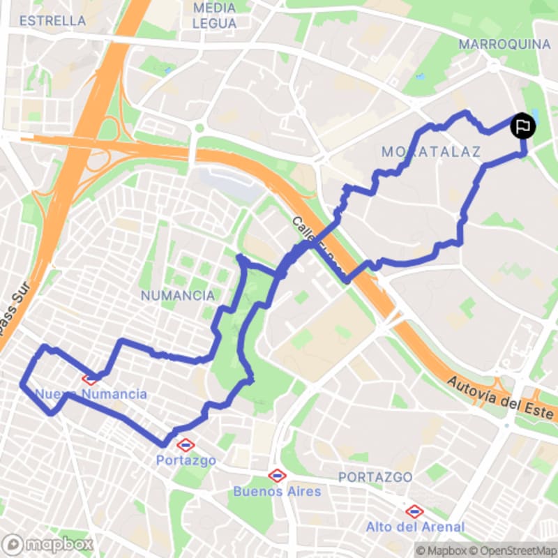 Randonnée à Madrid au départ de Moratalaz, El Cañón - Madrid