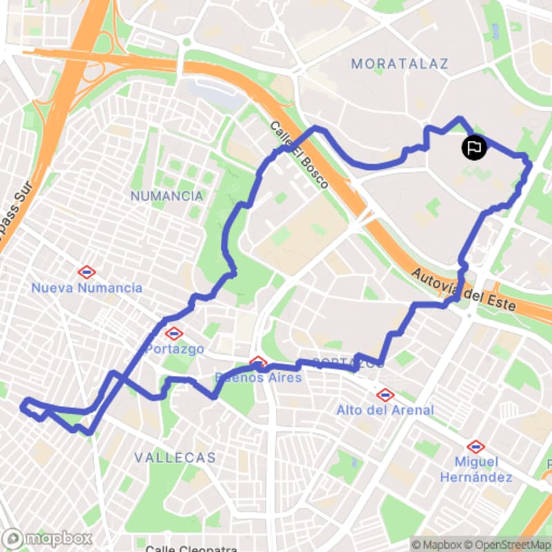 Randonnée à Madrid au départ de Moratalaz : Parcours pédestre - Madrid