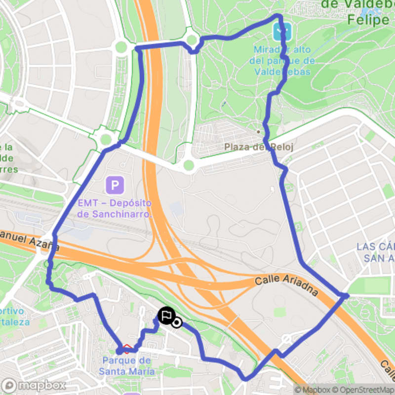 Randonnée urbaine à Hortaleza : Itinéraire pédestre à Madrid - Madrid