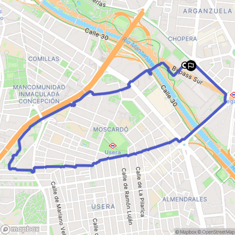 Randonnée urbaine à Madrid depuis Arganzuela le long de la Manzanares - Madrid