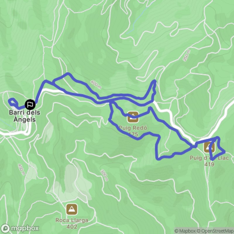 Randonnée au départ de Espai recreatiu del Santuari dels Àngels, Catalunya - Celrà