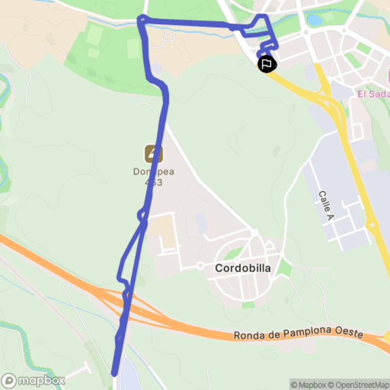 Randonnée à Pamplona/Iruña au départ d'Azpilagaña, Acceso Pamplona Sur - Pamplona