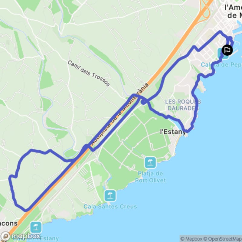 Randonnée à l'Ametlla de Mar au départ de Golpe de Estado - L'Ametlla de Mar